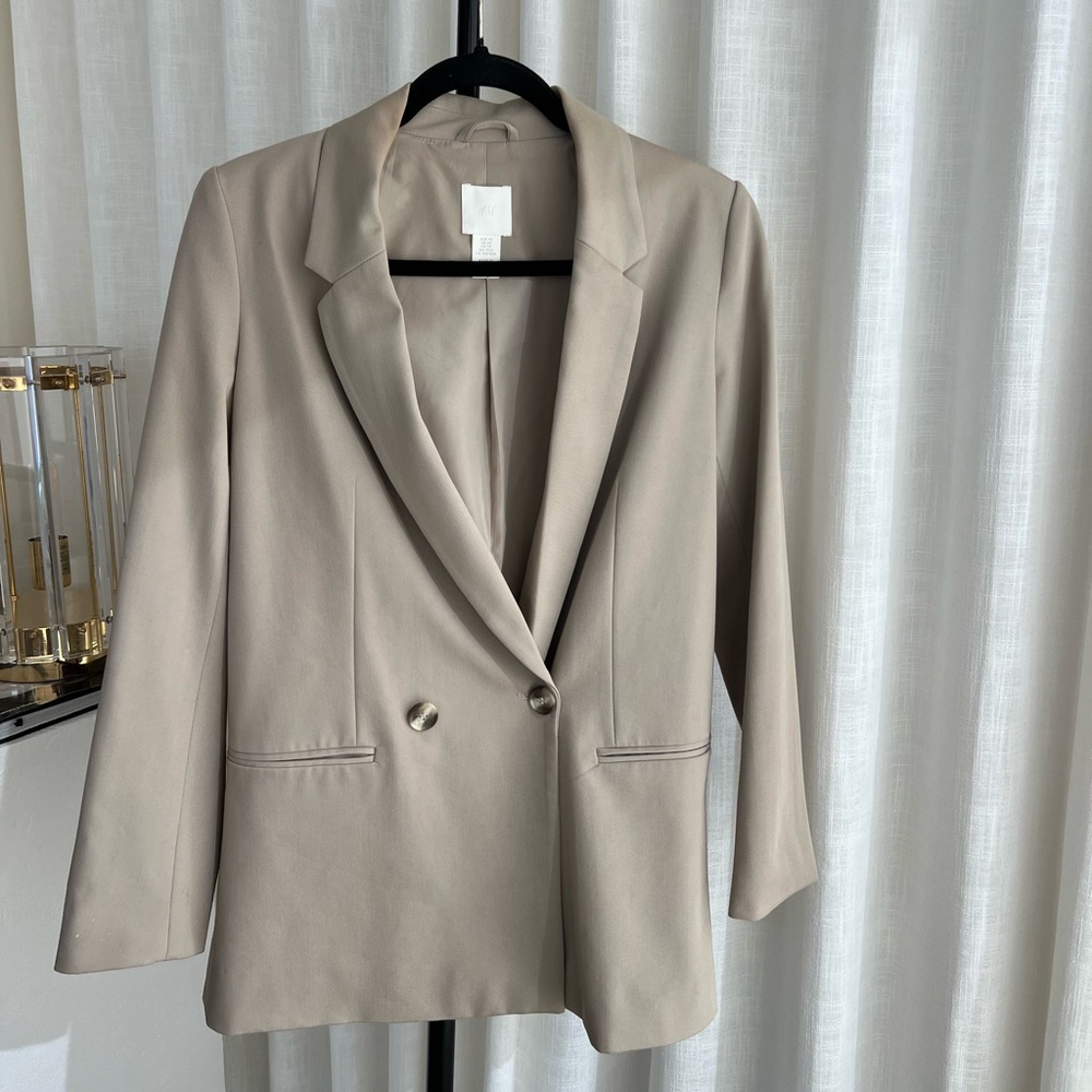 Tan Oversized Blazer